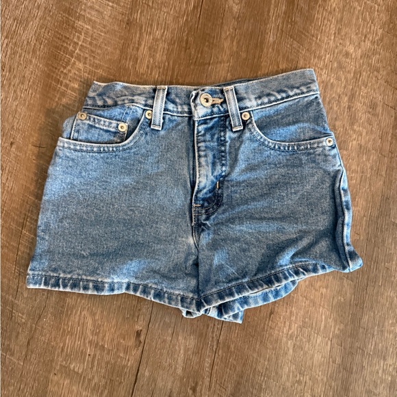 Limited Too Blue Jean Shorts High-Waisted Cut-Off - Vintage - Picture 1 of 3